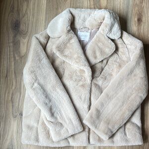 Velvet by Graham & Spencer Beige Teddy Jacket
